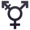 Transgender Symbol emoji on Emojione